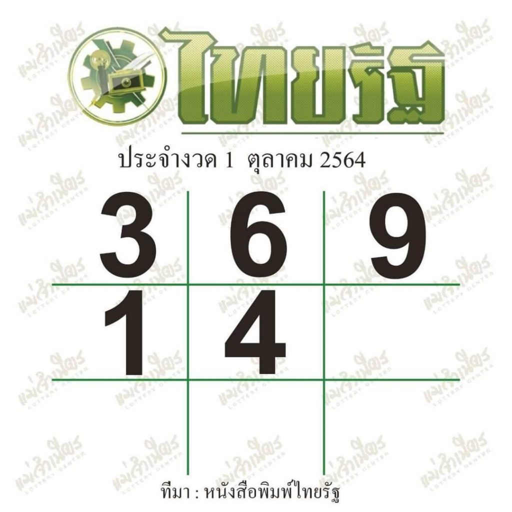 เลขเด็ดสำนักดัง ไทยรัฐ